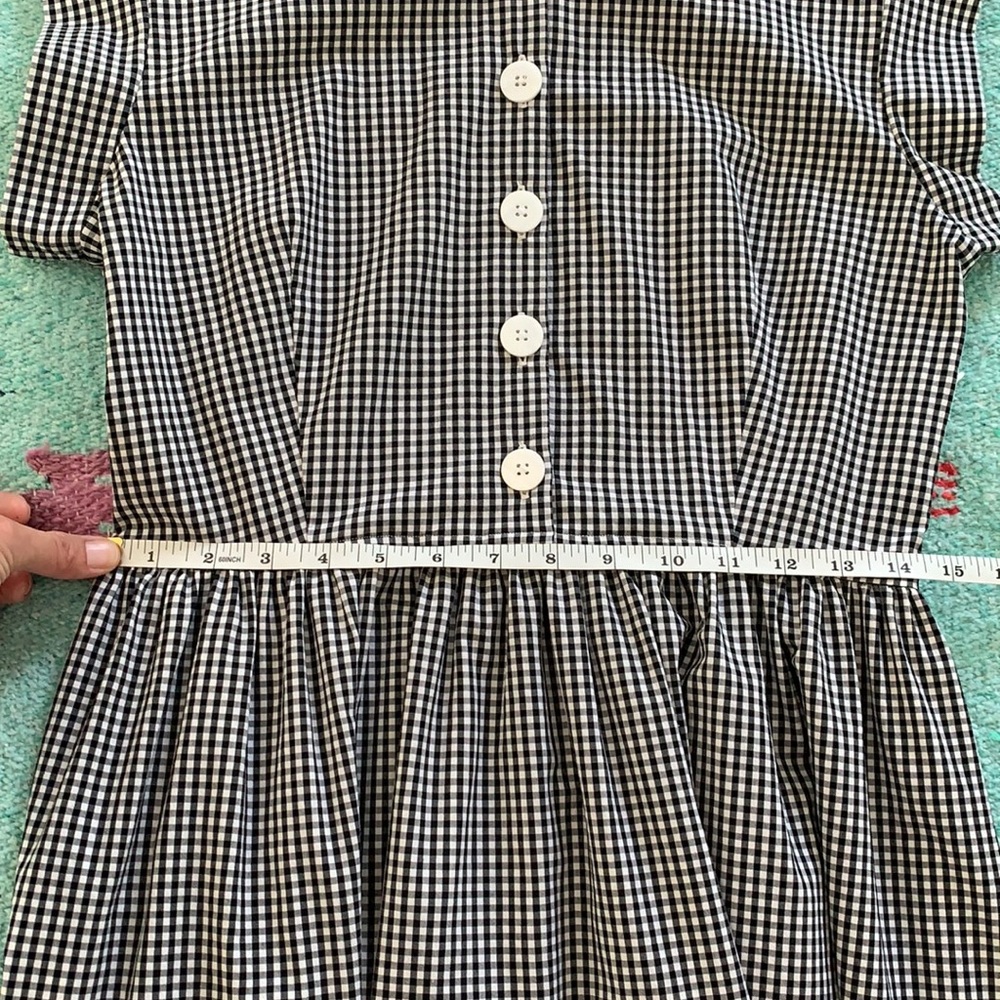 Christy Dawn Black and White Checkered Dress - Picture 4 of 7